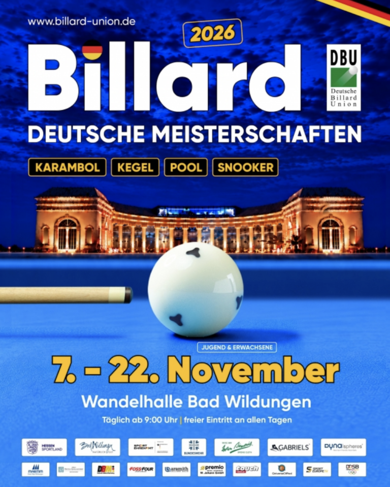 Vorschau: Deutsche Meisterschaften Snooker 2026